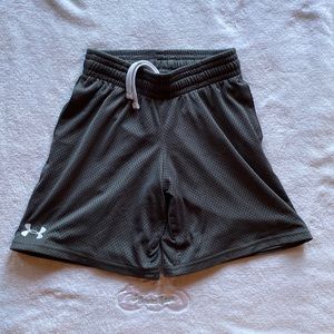 Boys: Under Armour Gray Basketball Shorts- Size S
